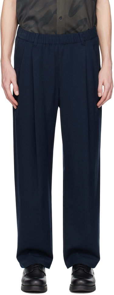 Housut Dime Dime Pleated Twill Trousers Tummansininen | DIMESP2514CHA, 0