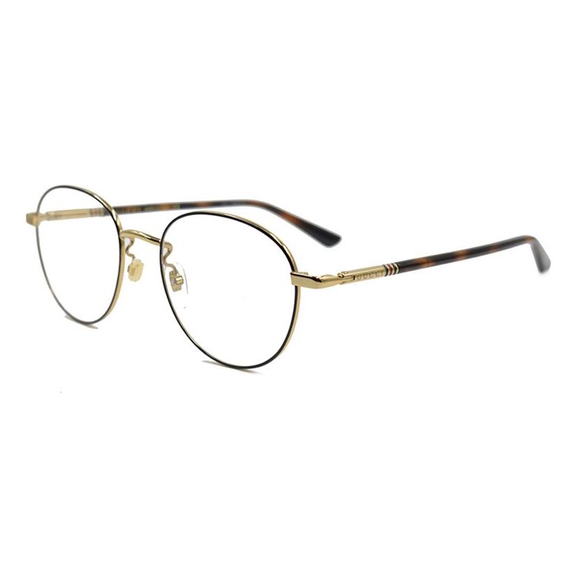 Aurinkolasit Gucci Gucci Round Optical Glasses with Enamel Ribbon Element Ruskea | GG0392O-002
