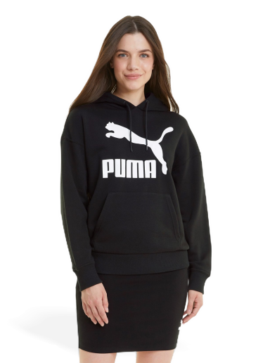 Huppari Puma Classics Logo Hoodie Musta | 530074_01