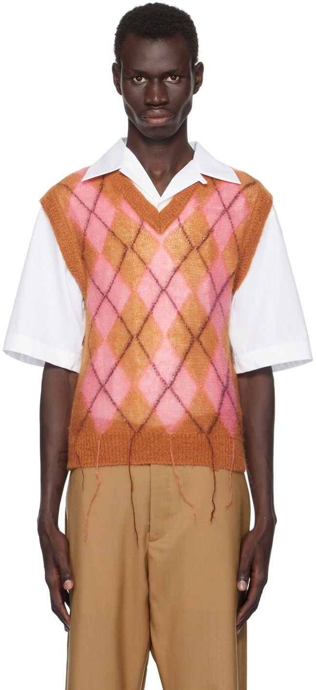 Liivi Marni Argyle Vest Ruskea | CVMG0129Q0 UFU175