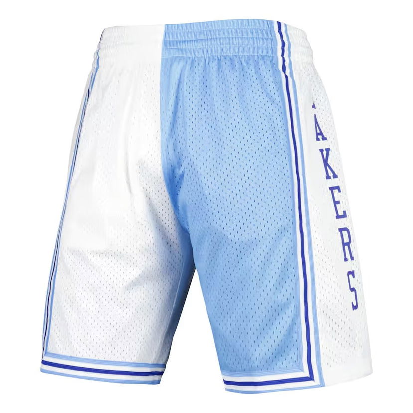Shortsit Mitchell & Ness Mitchell & Ness NBA Split Swingman Lakers 1996 Shorts Sininen | SMSH4855-LAL96PPPBLWH