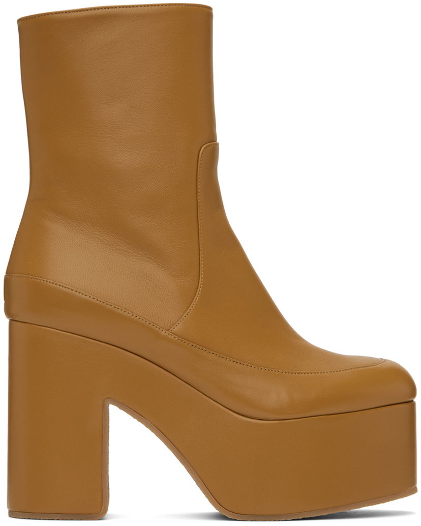 Tennarit ja kengät Dries Van Noten Dries Van Noten Heeled Leather Boots Oranssi | WS241-257-112
