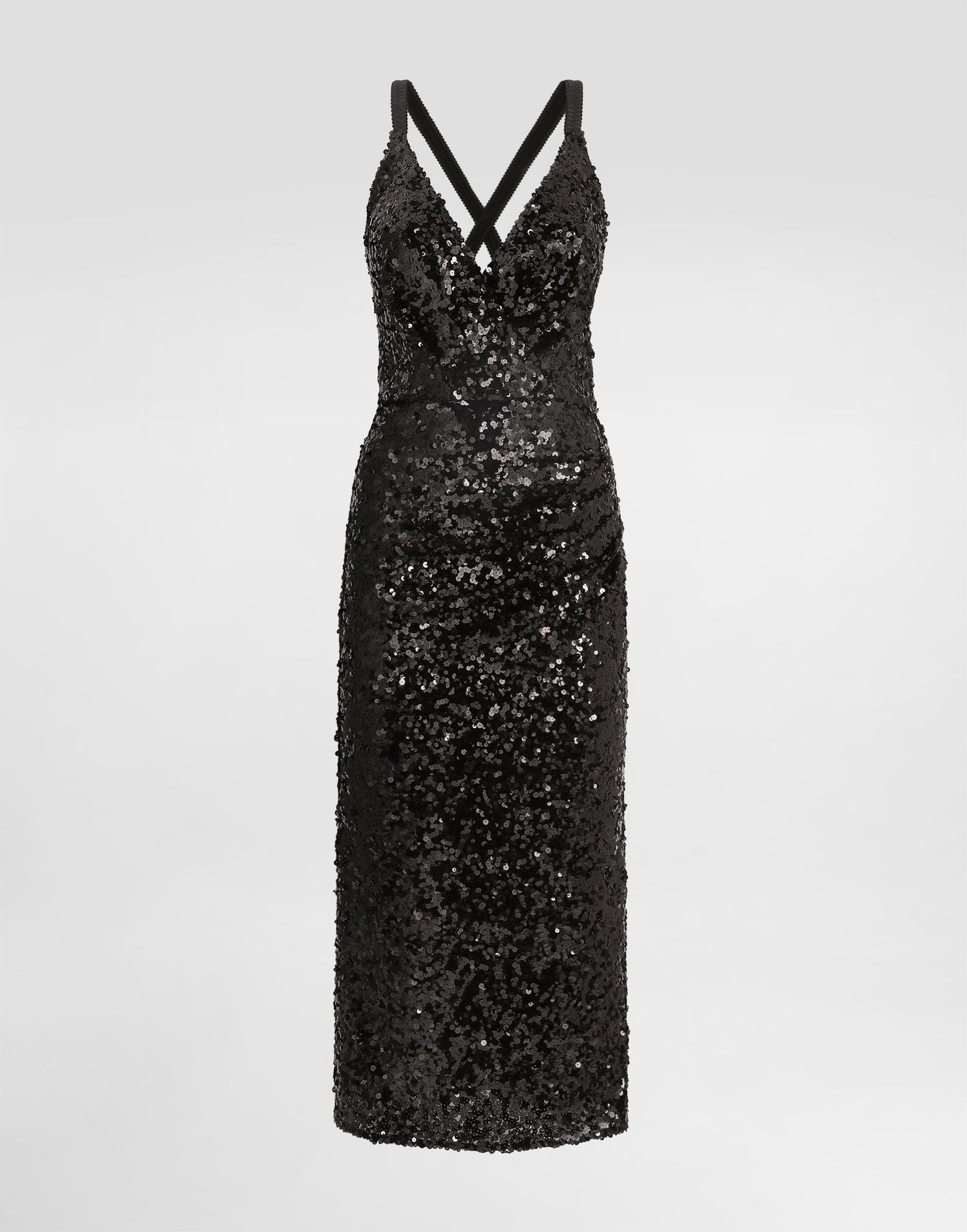 Mekko Dolce & Gabbana Sequined Dress Collection Musta | F6H7MTHLMZMN0000, 0