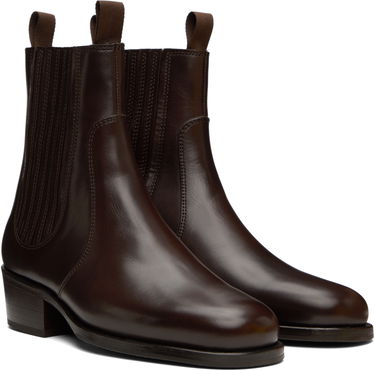 Vaatteet LEMAIRE Lemaire Leather Chelsea Boots Ruskea | FO0149 LL0106, 3