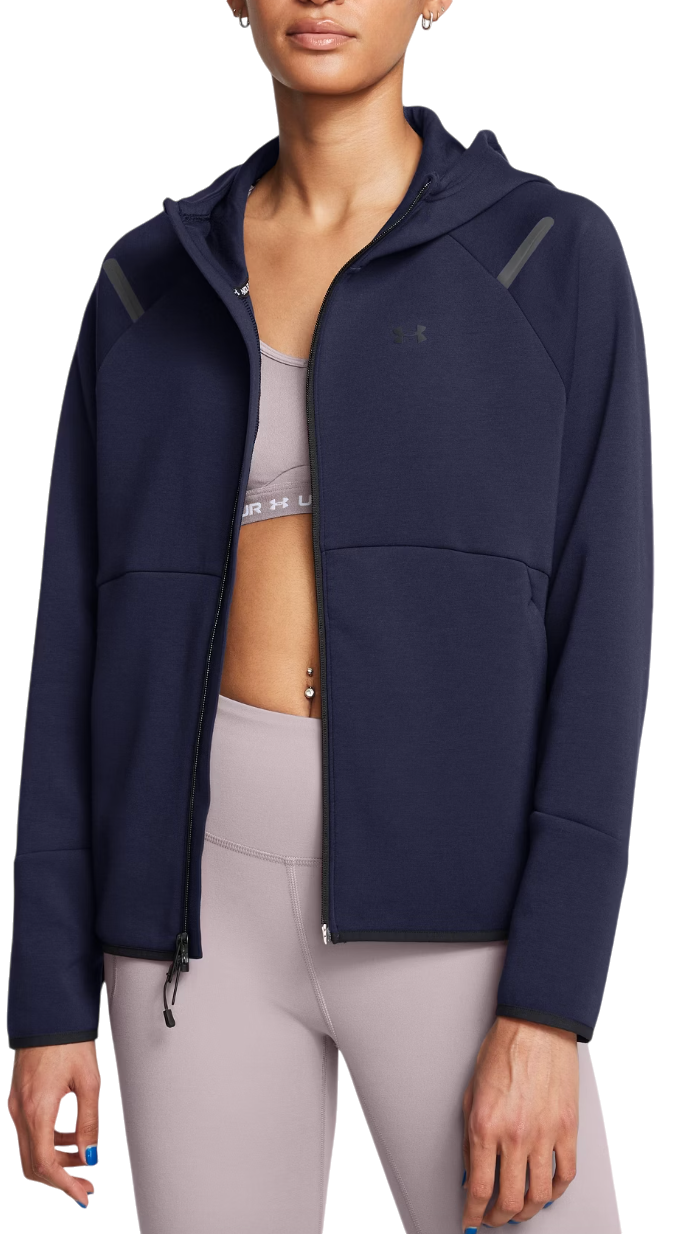 Huppari Under Armour Hoodie Unstoppable Fleece Tummansininen | 1379842-410