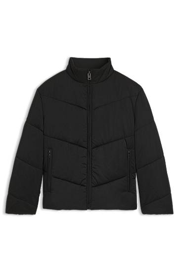 Puffer takki BOSS Water-Repellent Puffer Jacket Musta | 50541590