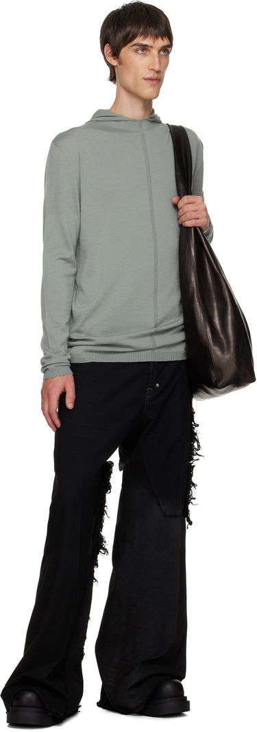 Jeans Rick Owens Concordians Joris Wide-Leg Distressed Jeans Musta | RR02E1308 BBCL, 3