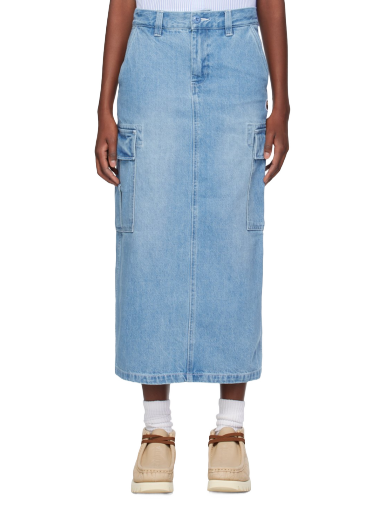Hame BAPE Patch Denim Cargo Midi Skirt Sininen | 001DKJ802001L
