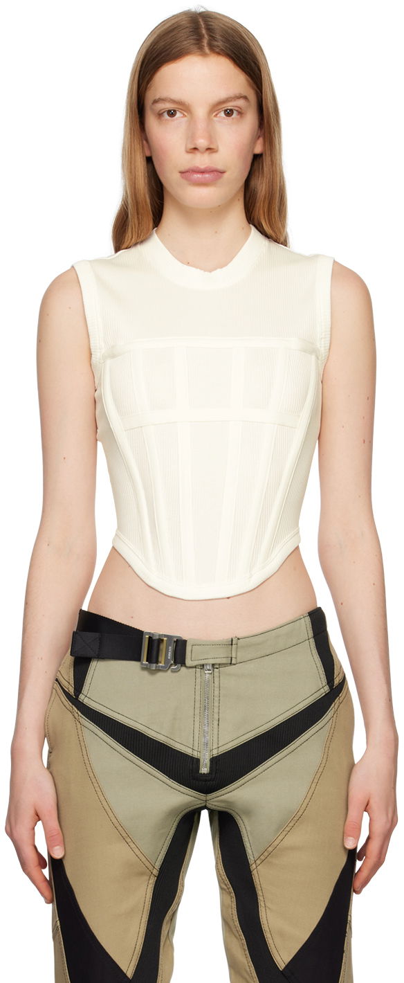 Tankkitoppi Dion Lee Corset Tank Top Valkoinen | C3094R23