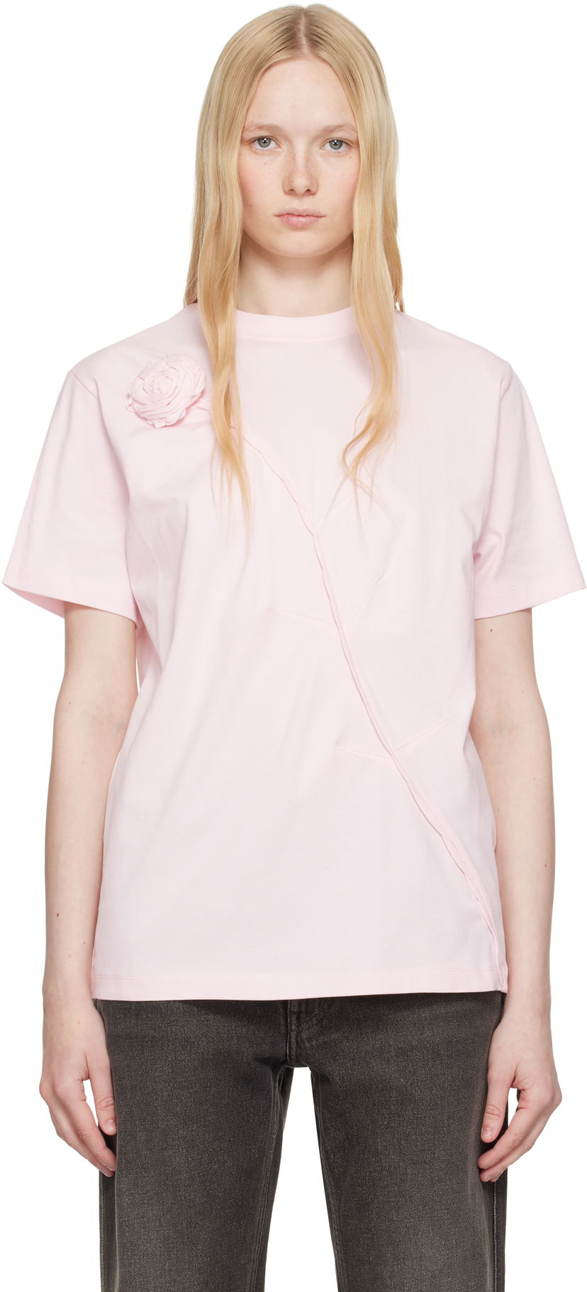 T-paita Coperni Coperni Disney Rose T-Shirt Vaaleanpunainen | DJS131F5028