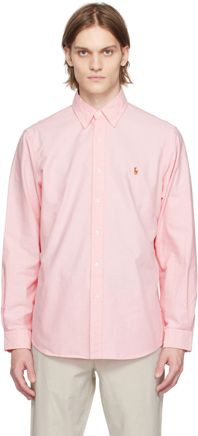 Paita Polo by Ralph Lauren Ralph Lauren Iconic Oxford Cloth Button-Down Shirt Vaaleanpunainen | 710548535004