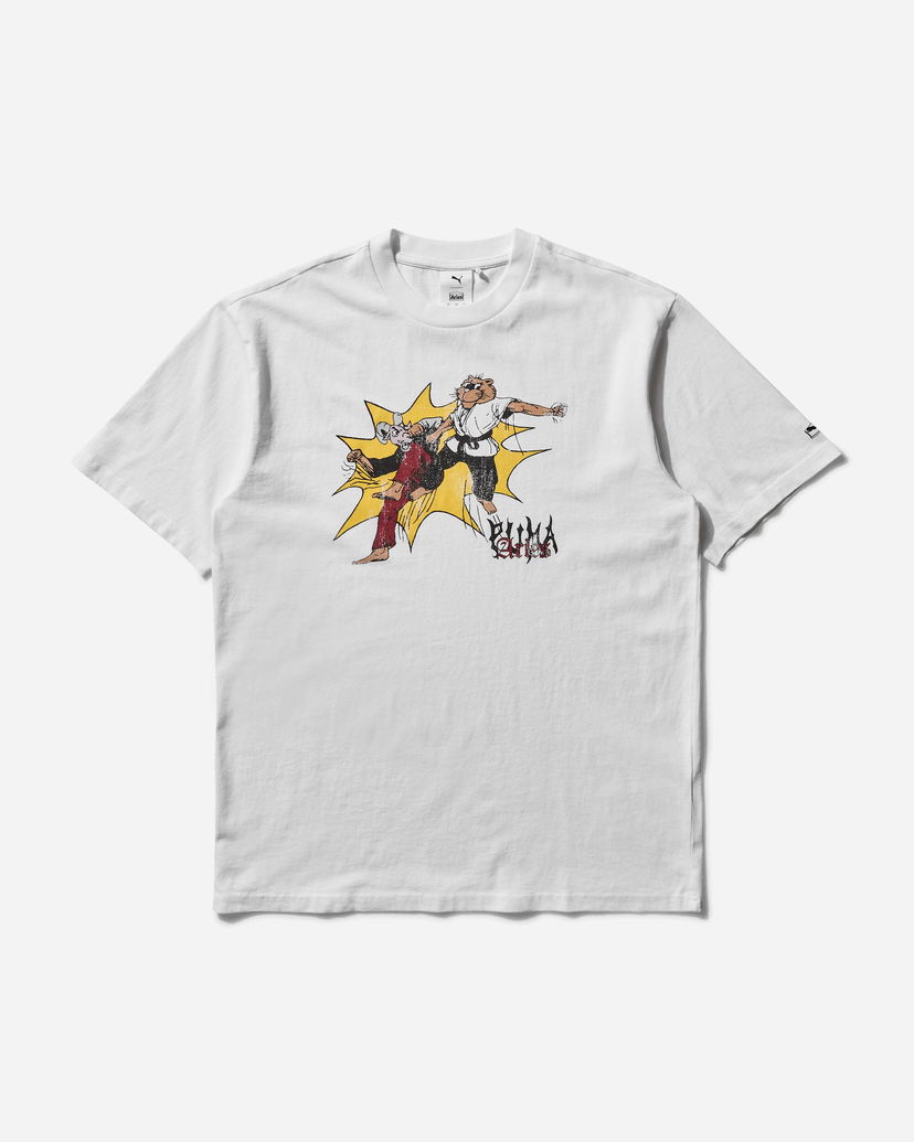 T-paita Puma Aries Graphic T-Shirt Valkoinen | 629495-02