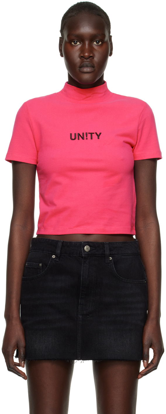 Crop top Ksubi 'Unity' Crop T-Shirt Vaaleanpunainen | WPS23TE016