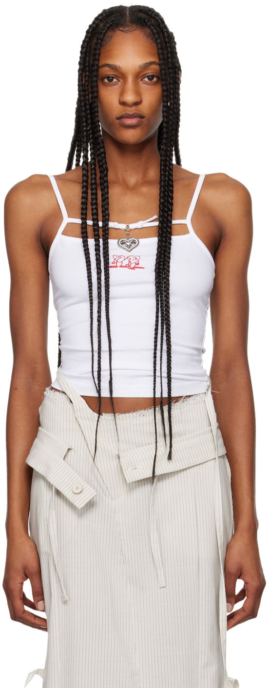 Tankkitoppi Ottolinger Ottolinger Charmed Tank Top Valkoinen | 1503803