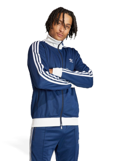 Takki adidas Originals Adicolor Classics Beckenbauer Track Jacket Tummansininen | IP0418