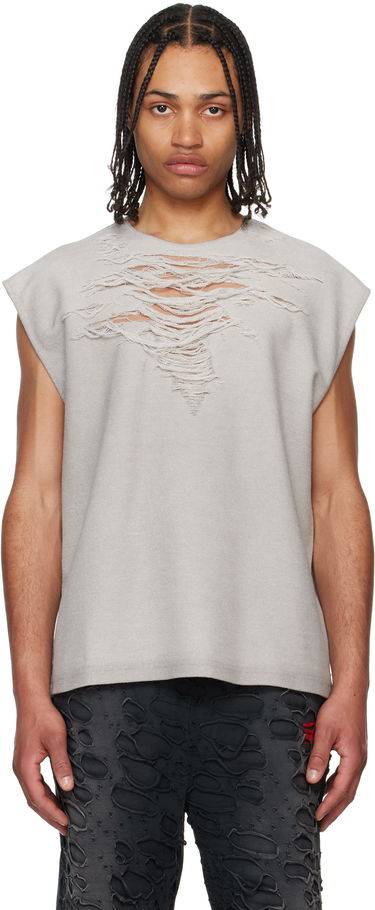 Tankkitoppi Diesel Diesel S-Rub-SL Distressed Tank Top Harmaa | A19115-0PLAI-97C, 0