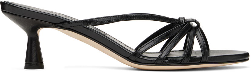 Vaatteet Aeyde Aeyde Abby Leather Mules Musta | A11-HS-PRAR55ST141-SS25-800-007
