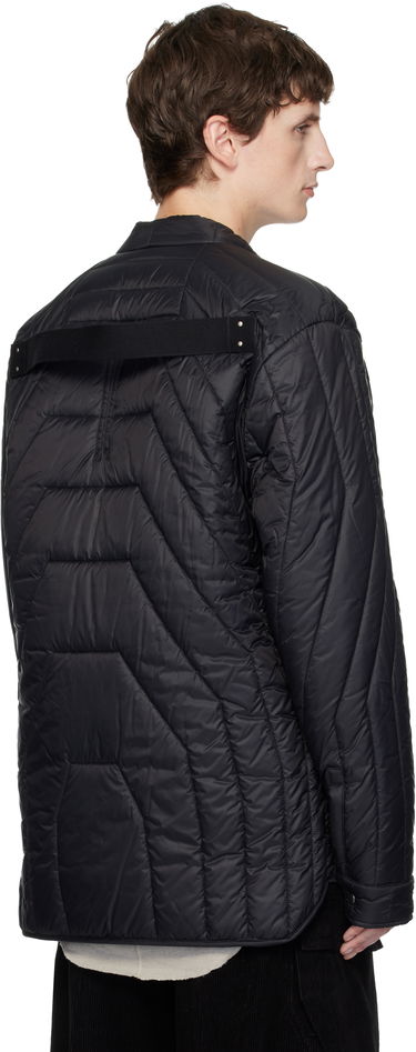 Puffer takki Rick Owens Concordians Long Sleeve Quilted Liner Down Jacket Musta | RU02E1755 NPT1, 2