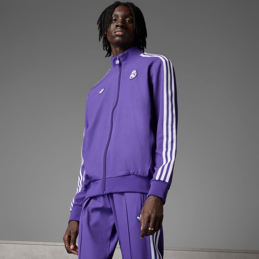 Verryttelypuku adidas Performance Real Madrid Terrace Icons Track Jacket Violetti | JF2582