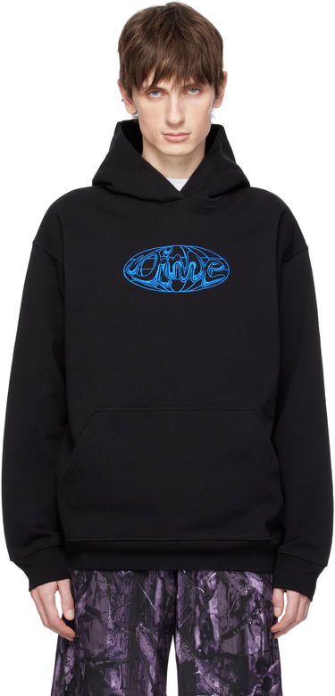 Huppari Dime Globe Hoodie Musta | DIMESP2540BLK, 0