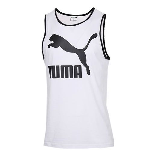 Tankkitoppi Puma Classics Logo Graphic Tank Top Valkoinen | 597456-02