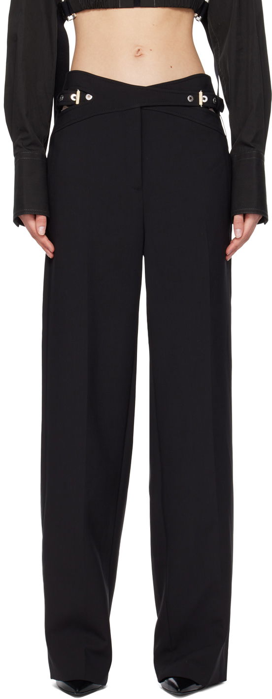 Housut Dion Lee Interlock Trousers Musta | C2065R23