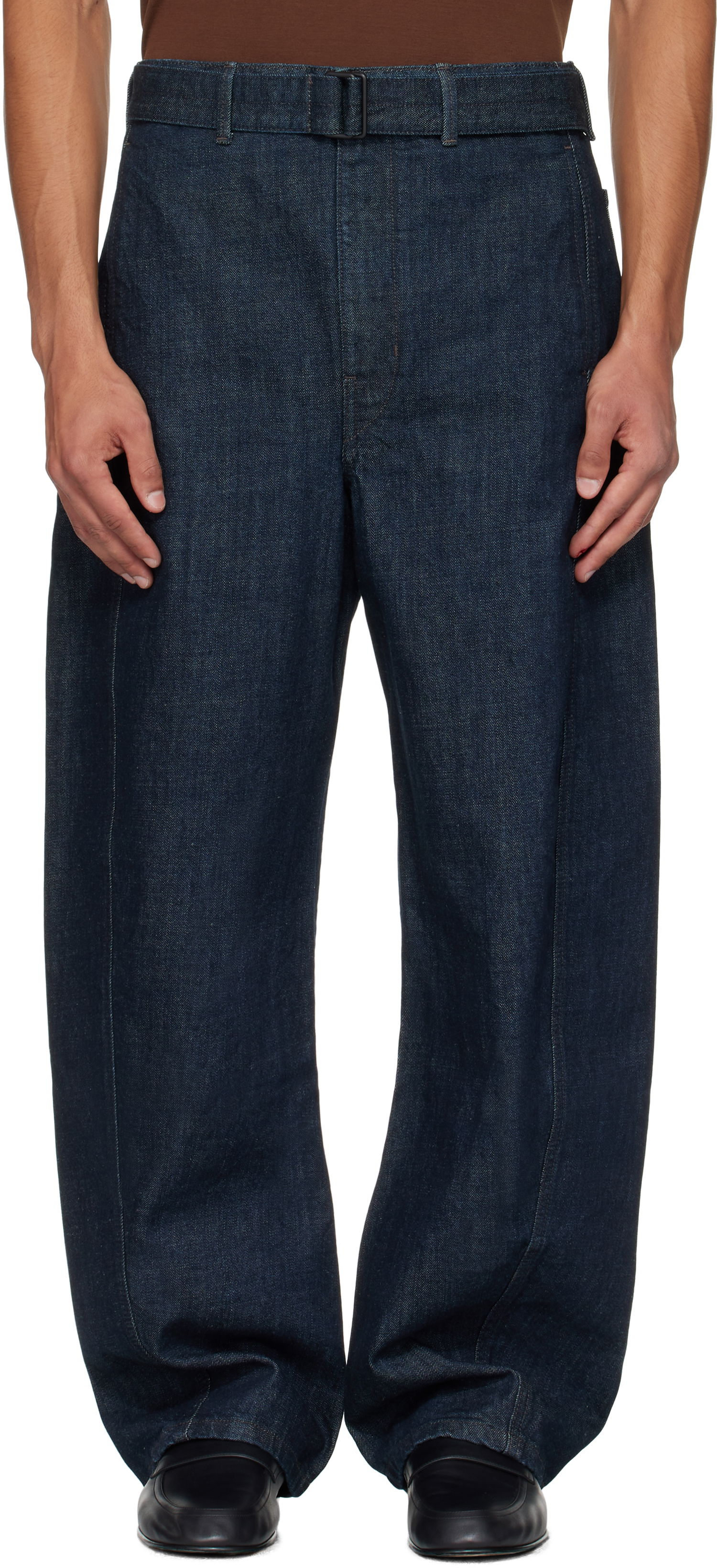 Jeans LEMAIRE Lemaire Twisted Belted Jeans Sininen | PA326 LD1056, 0