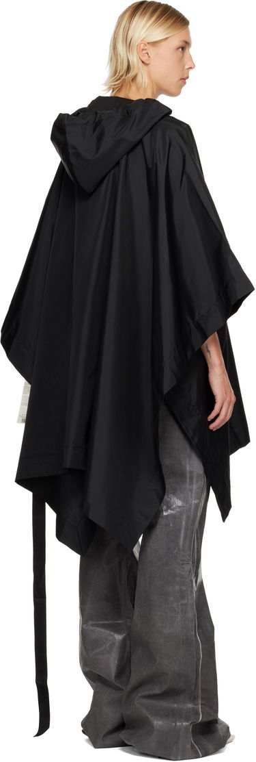 Huppari Rick Owens DRKSHDW Concordians Poncho Hoodie Musta | DS02E7245 NCV, 2