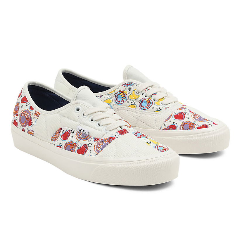 Tennarit ja kengät Vans Anaheim Factory Authentic 44 Dx Positivity Patchwork Valkoinen | VN0A54F98FK