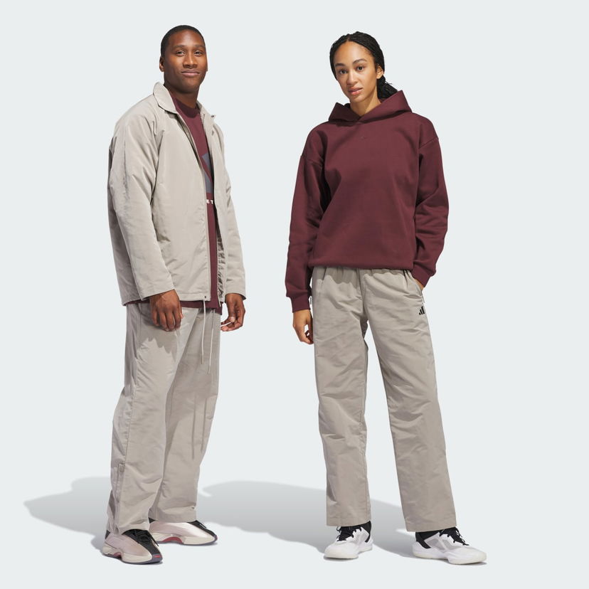 Huppari adidas Performance Basketball Woven Pants Burgundia | JC7838