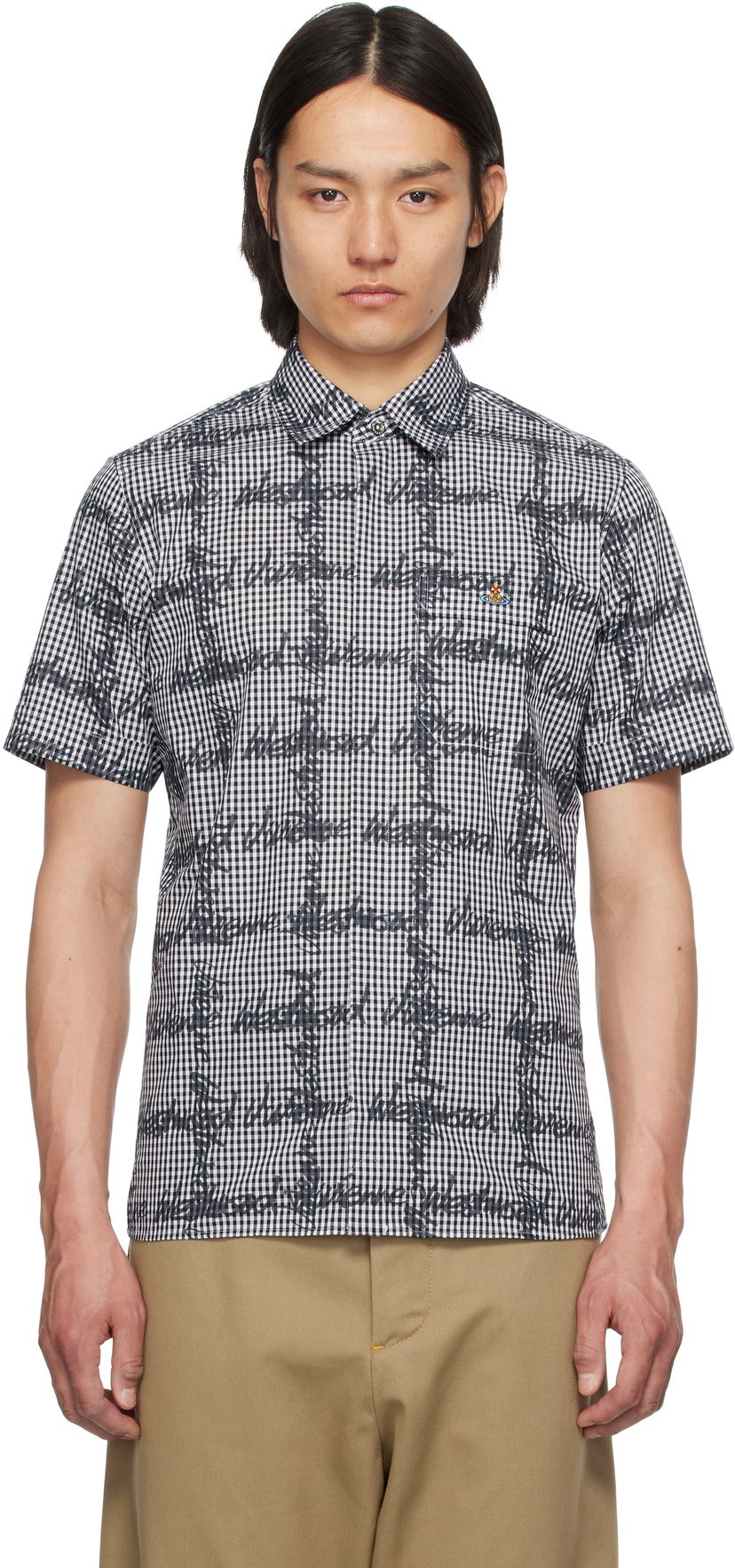 Paita Vivienne Westwood Vivienne Westwood Classic Gingham Shirt Musta | 24010004-W011T-