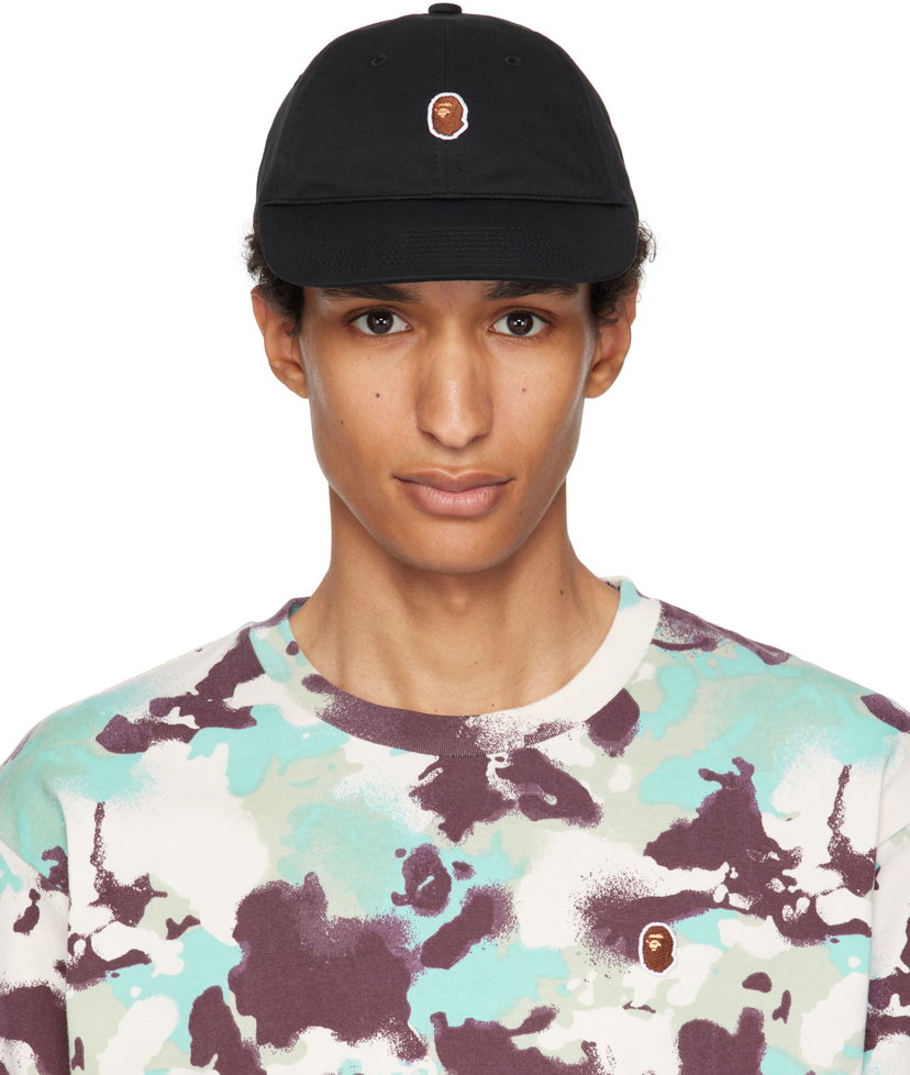 Korkki BAPE One Point Twill Cap Musta | 001CPL301311M