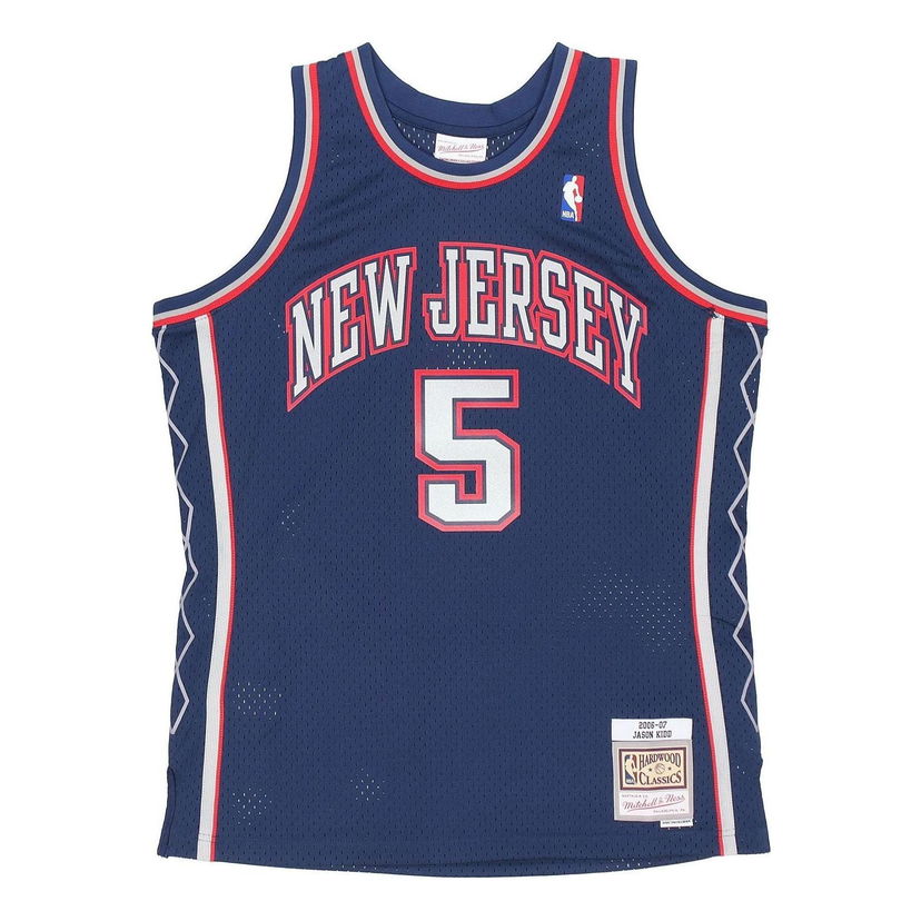 Jersey Mitchell & Ness NBA New Jersey Nets 'Jason Kidd 5' Jersey Sininen | SMJYAC19171-NJNNAVY06JKI