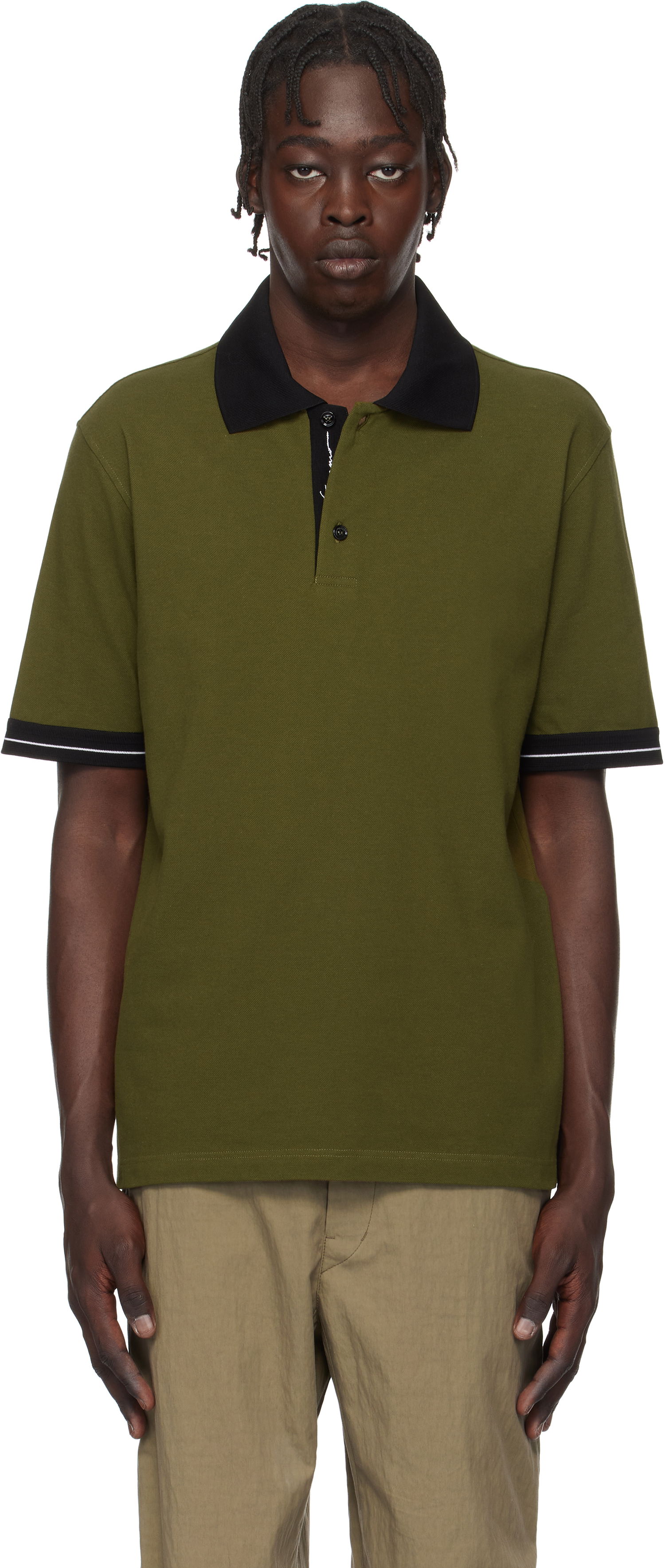 Poolopaita FERRAGAMO Salvatore Ferragamo Color Block Polo Vihreä | 781016, 0