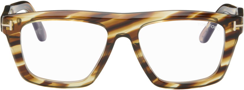 Aurinkolasit Tom Ford Tom Ford FT6059-B Blue Light Glasses Ruskea | FT6059-B_54055