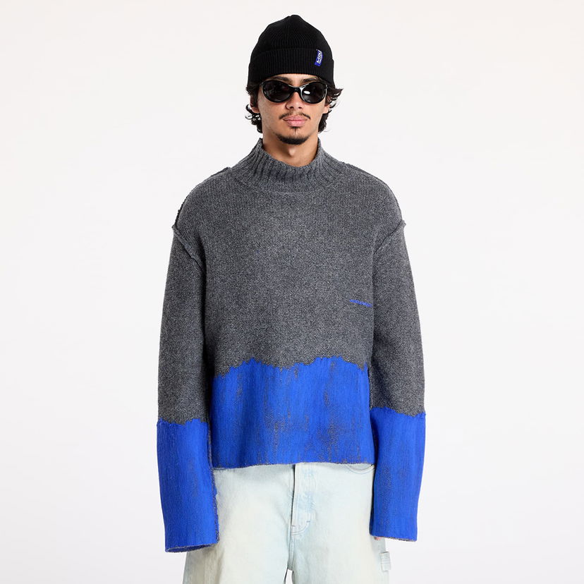 Villapaita A-COLD-WALL* Saturate Knit High Neck Grey Slate Harmaa | ACWMK171 Grey