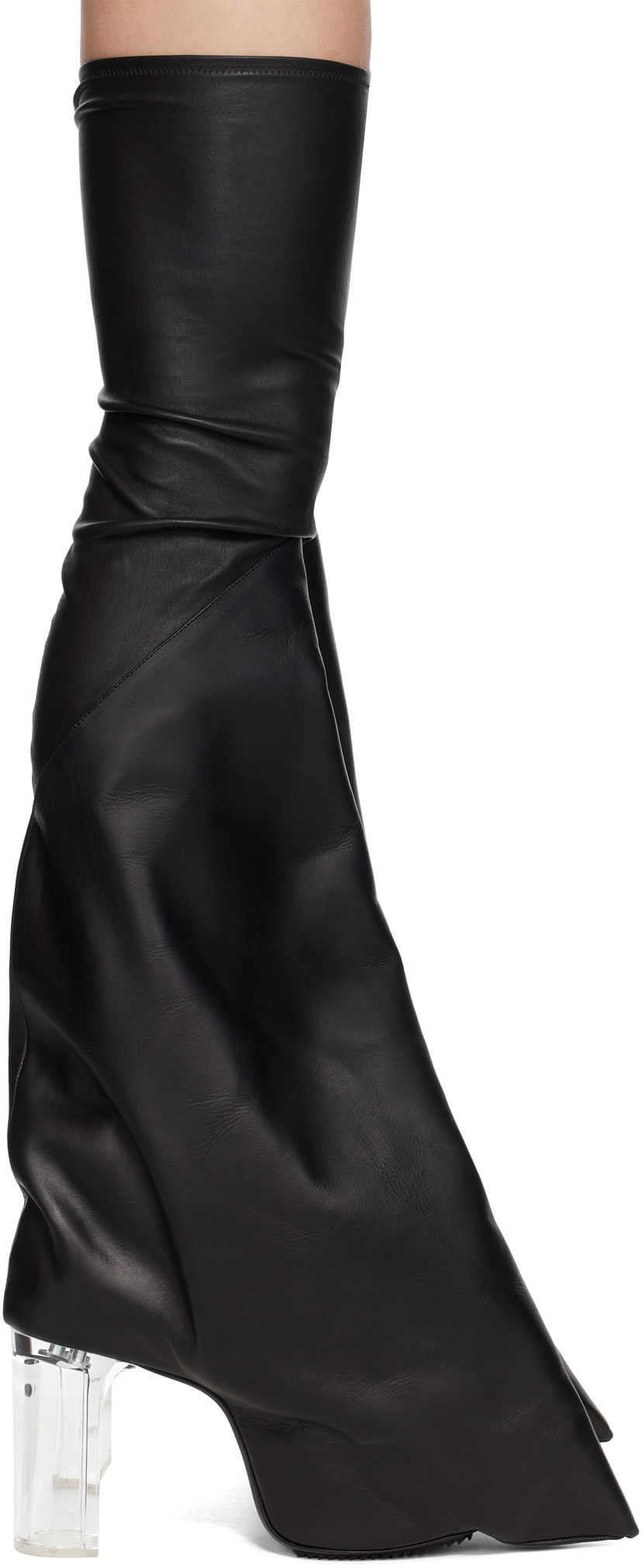 Sukat Rick Owens Rick Owens Hollywood Taco Kiss Tall Boots Musta | RR01E5843 LSLCH0