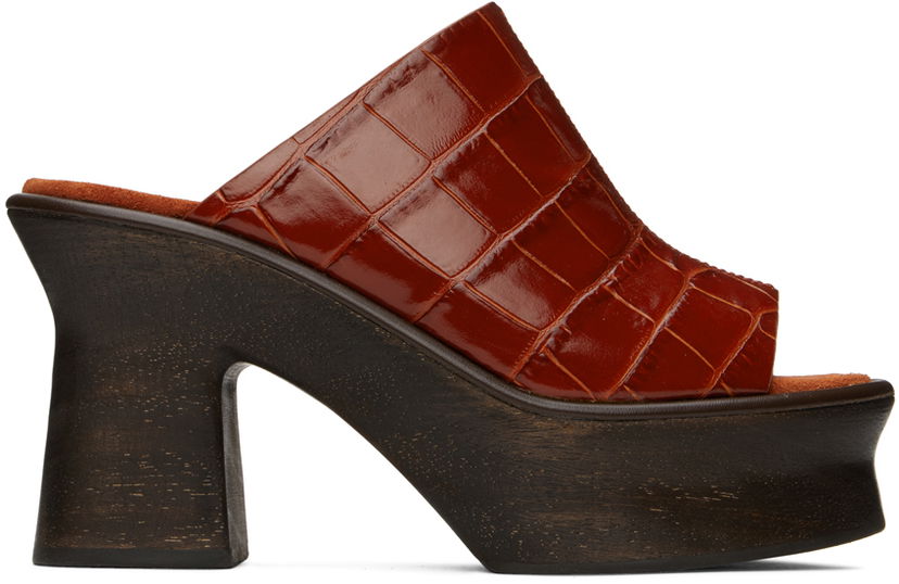 Asusteet FERRAGAMO Ferragamo Samanta Platform Heeled Mules Ruskea | 01E077 758219
