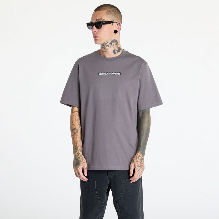 T-paita DAILY PAPER Click Boxy Ss T Shirt Rabbit Grey Harmaa | 2421049
