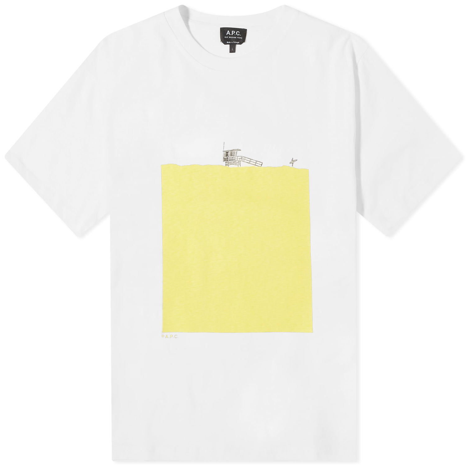 T-paita A.P.C. Crush T-Shirt Keltainen | COGCK-H26363-DAA, 0