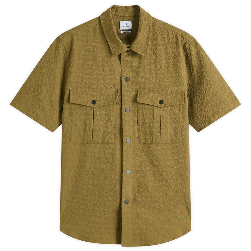 Paita Paul Smith Paul Smith Men's Utility Shirt, Size Large Vihreä | M2R-798Y-P22342-32