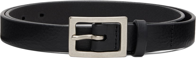 Vyöt Neighborhood Neighborhood Narrow Leather Belt Musta | 251PKNH-AC01