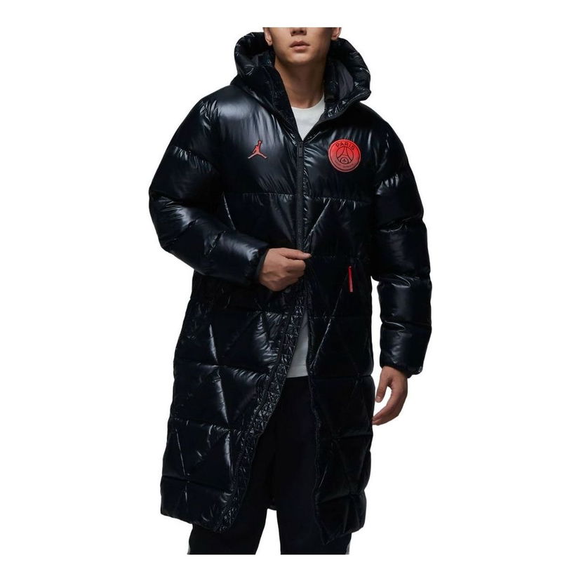 Puffer takki Jordan Jordan Paris Saint-Germain Loose Parka Musta | FV7743-045