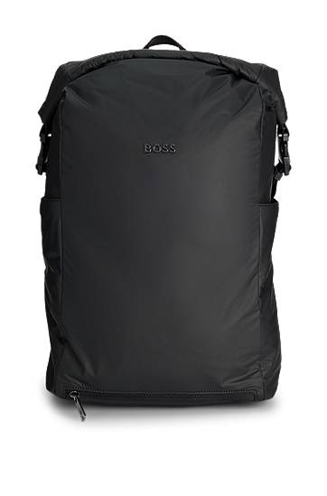 Reppu BOSS BOSS Roll-Top Backpack Musta | 50541460