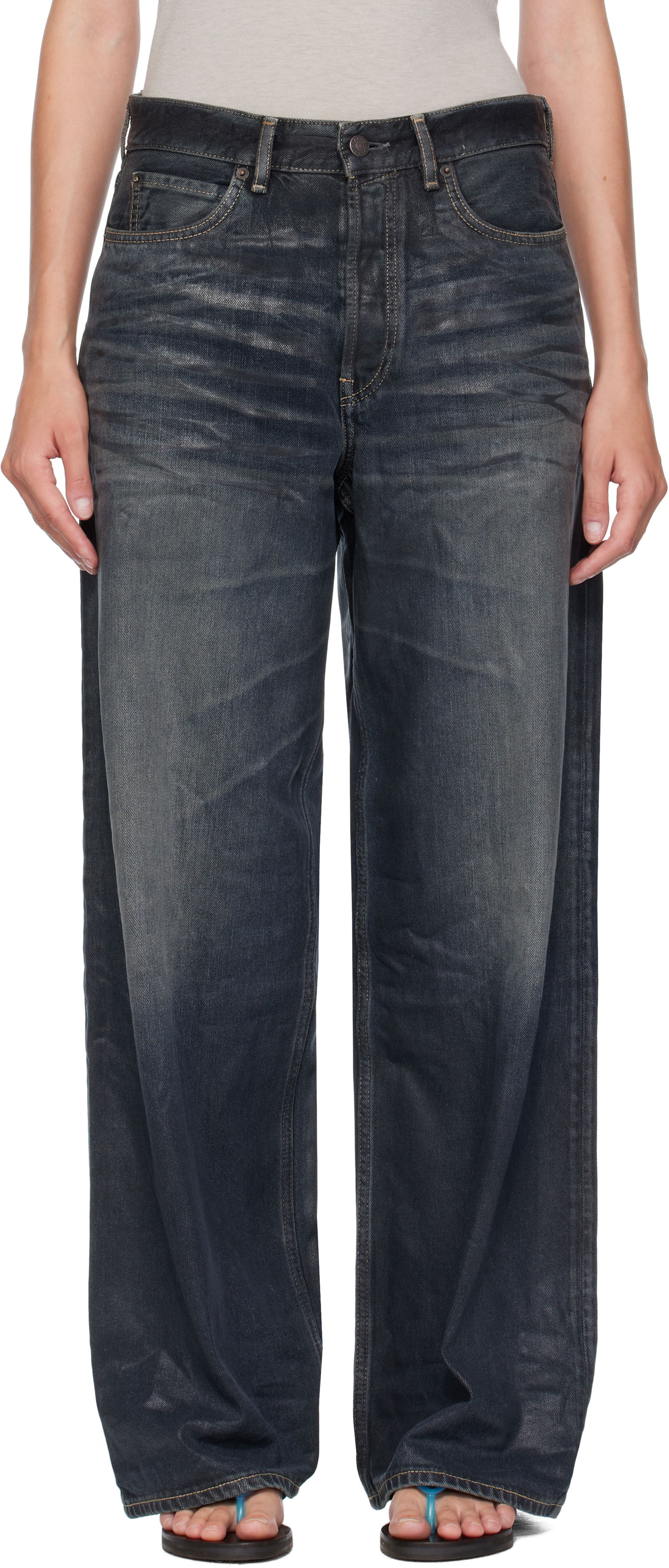 Jeans Acne Studios Acne Studios Loose Fit 1981 Jeans Sininen | C00093-, 0