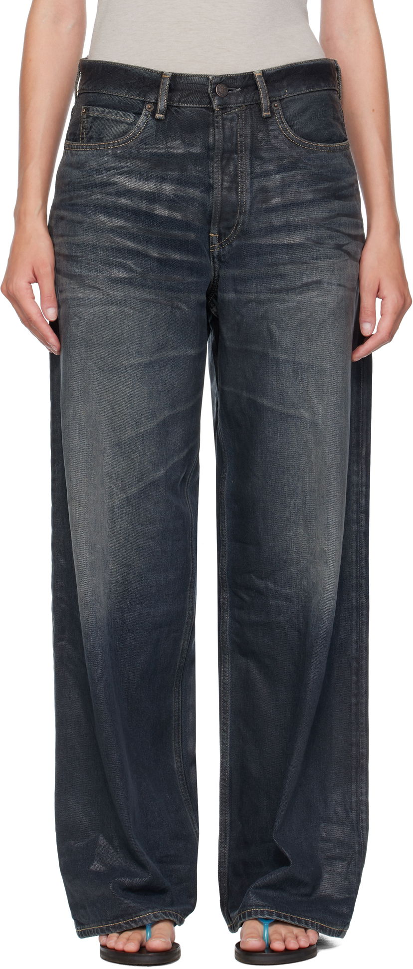 Jeans Acne Studios Acne Studios Loose Fit 1981 Jeans Sininen | C00093-