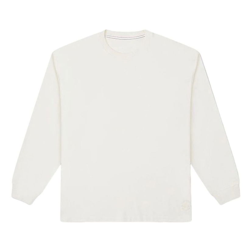 Villapaita Converse Embroidered Logo Long Sleeve T-Shirt Valkoinen | 10026898-A01