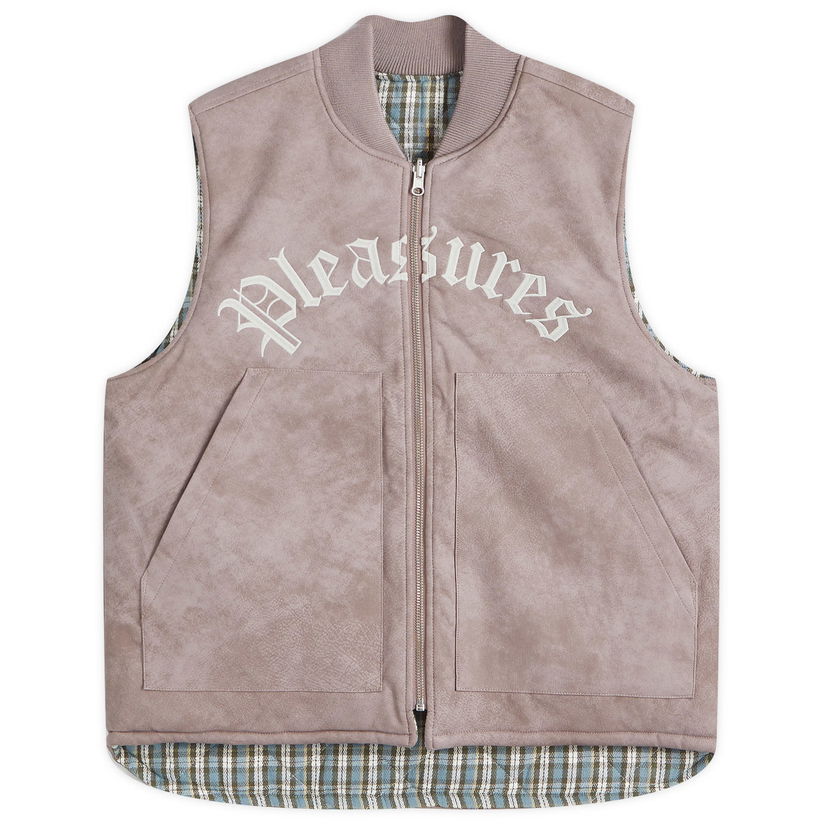 Liivi Pleasures Reversible Suede Vest Beige | P24W018-MAUVE