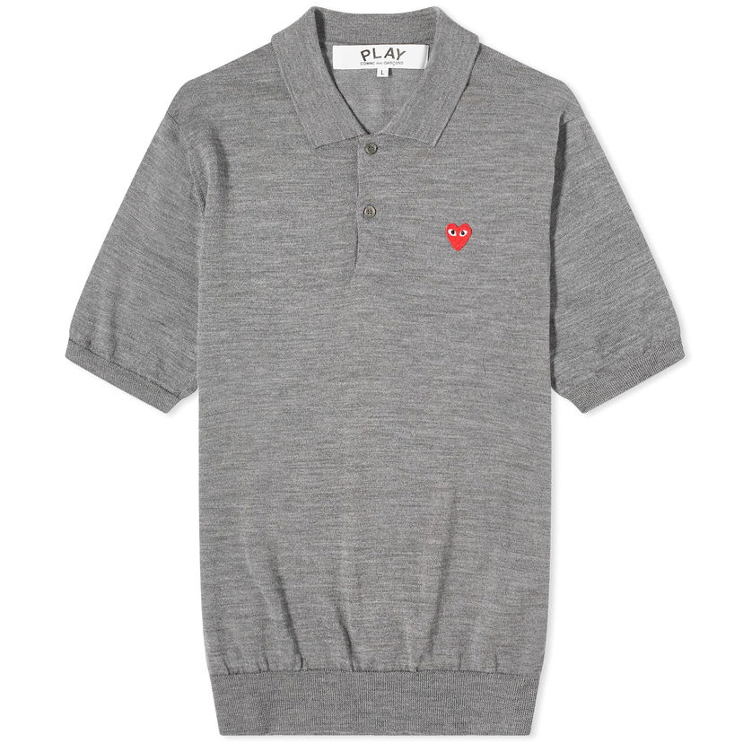 Poolopaita Comme des Garçons Play Men's Knit Harmaa | P1N094-3