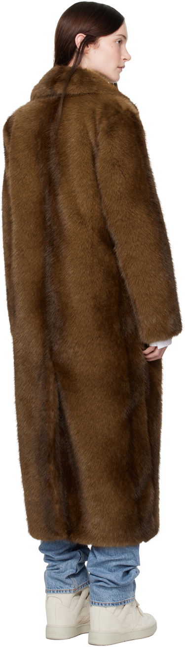 Takit STAND STUDIO Nora Faux-Fur Coat Ruskea | 66410-9019, 2